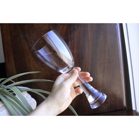 1960s elegant single wine glass, Holmegaard Princess line style glassware, gift - Picture 8 of 9